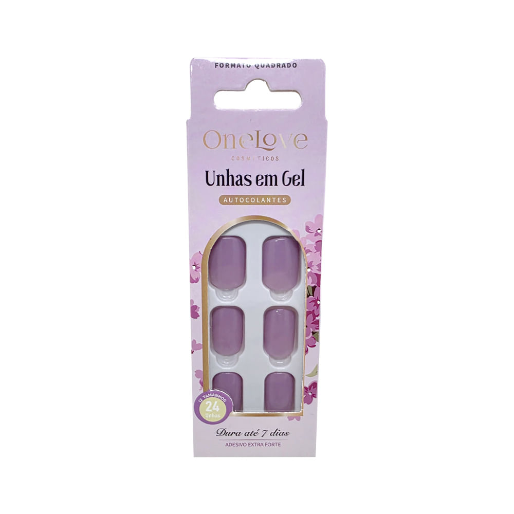 UNHAS AUTOCOLANTES ONELOVE MAUVE MIST