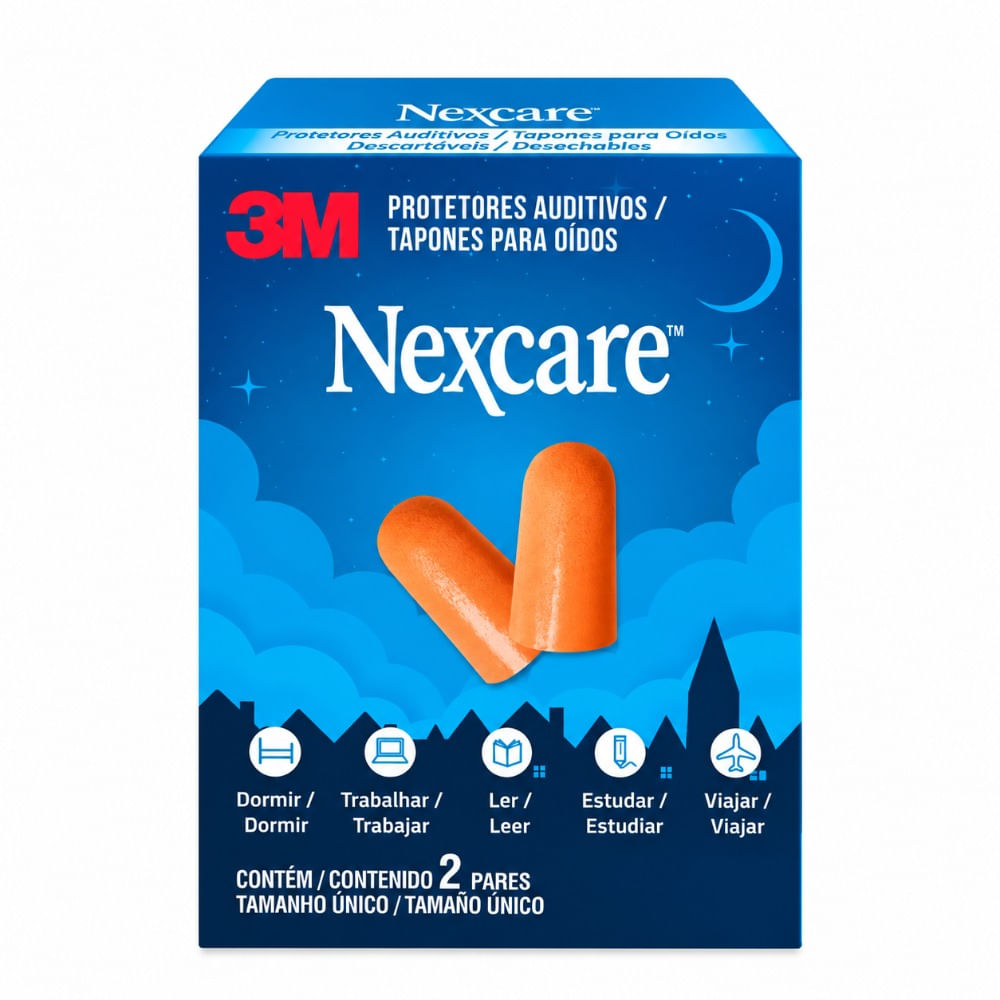 Protetor Auditivo 3m Nexcare 2 Pares